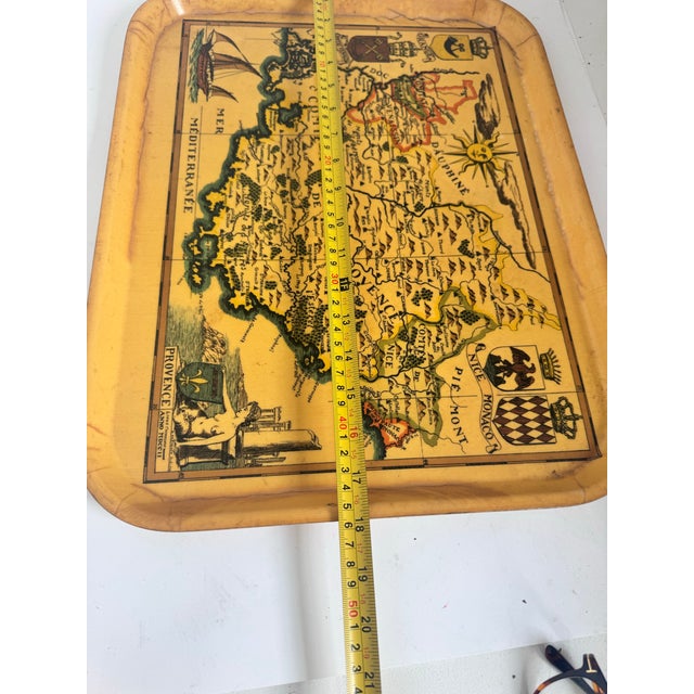 French Provincial Large Vintage Provence France Tray For Sale - Image 3 of 8