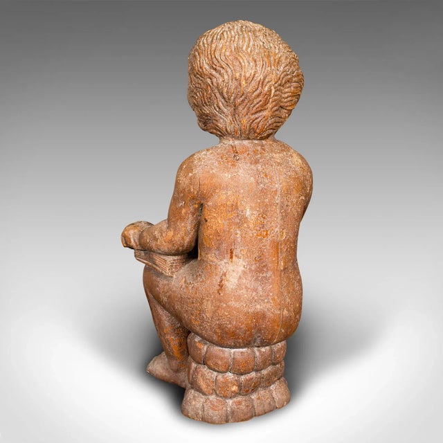 Late 19th Century 1900's Large Pair Antique Putti Bookends For Sale - Image 5 of 11