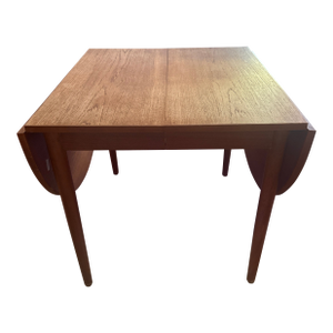 Danish Mid-Century Teak Drop-Leaf Dining Table