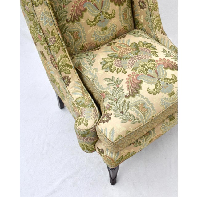 Wood Mid 20th Century French Directoire Style Wing Back Chair For Sale - Image 7 of 13