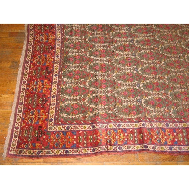 Mid 19th Century N.W. Persian Carpet ( 6' x 13' - 183 x 396 ) Handmade antique NW Persian carpet. Woven circa 1860s...