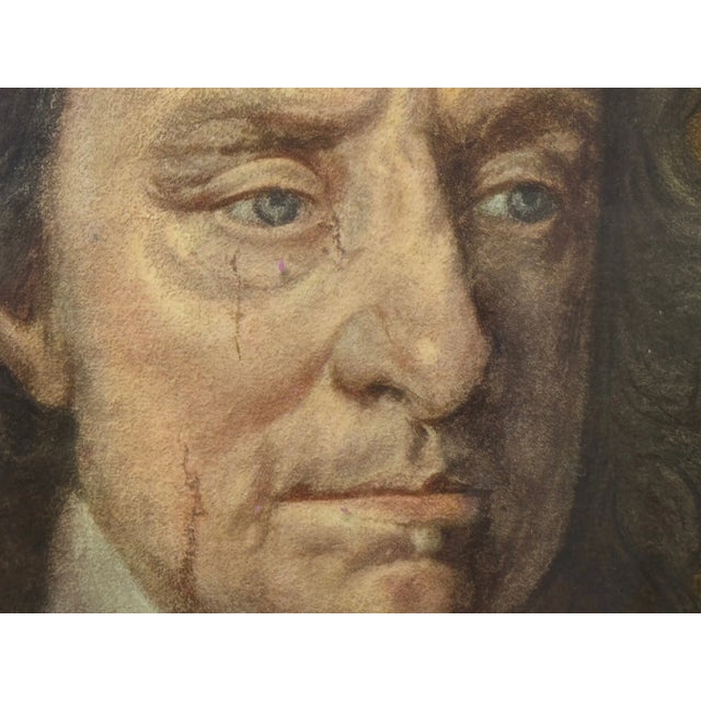 Circa 1910 Oliver Cromwell Portrait Chromolithograph After Sir Peter Lely Medici Society For Sale - Image 6 of 11