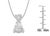 14K White Gold 1/2 cttw Round Cut Diamond Pendant Necklace (I-J, I1-I2) For Sale - Image 4 of 4