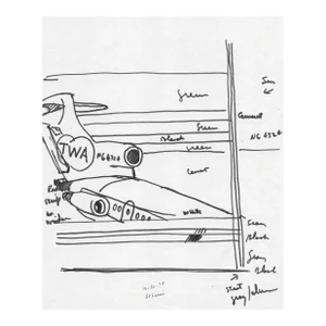 1978 Robert Herrmann St. Louis Airport Drawing