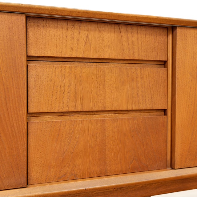 Jentique Small Mid Century Teak Credenza by Jentique Furniture For Sale - Image 4 of 12
