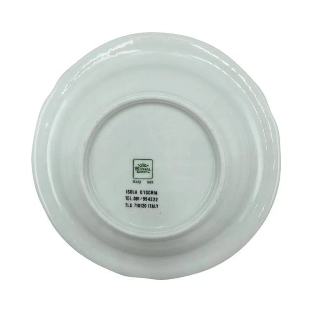 Mid 20th Century Vintage 5-Star Regina Isabella Hotel Ashtray Italy Lacco Ameno Richard Ginori For Sale - Image 5 of 12