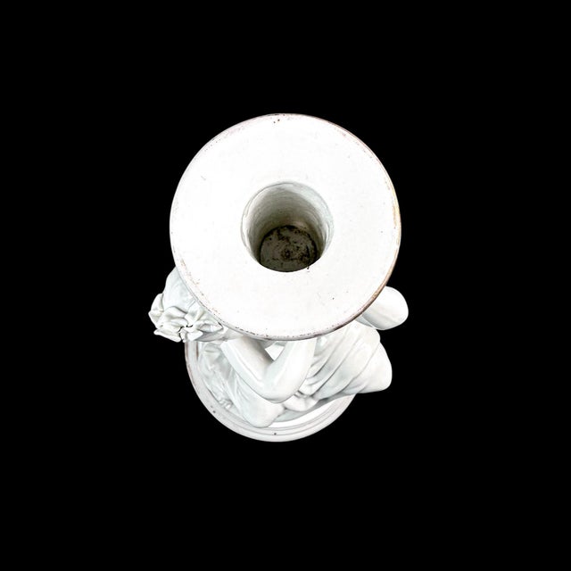 Victorian Porcelain Figural Candlesticks, Set of 2 For Sale - Image 11 of 18