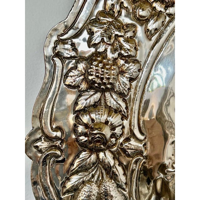 Pair of AntiqueSilvered Figural Wall Sconces, Europe, 19th Century For Sale - Image 12 of 14