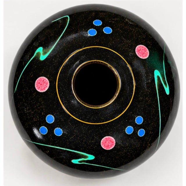 Robert Wiedmaier Abstract Black Glazed Studio Pottery Vessel For Sale - Image 4 of 7
