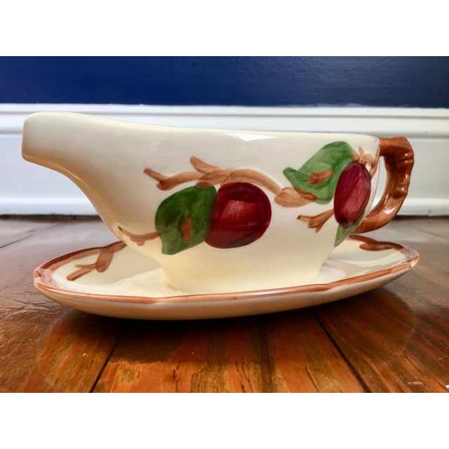 Vintage Franciscan Apple Pitcher and Gravy Boat Set- 2 Pieces For Sale - Image 10 of 13