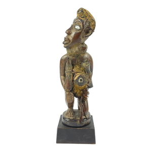 Early 20th Century Kongo Fetish Figure on Custom Base