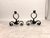 Late 19th Century Wrought Iron Andirons with Boars Heads, France, Set of 2 For Sale - Image 8 of 13