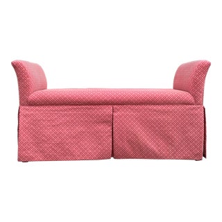 Custom Classic Gallery Upholstered Bench For Sale