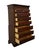 Early 21st Century Universal Furniture Banded Mahogany Biedermeier Traditional Victorian Style 45" Chest on Chest 609150 For Sale - Image 5 of 14