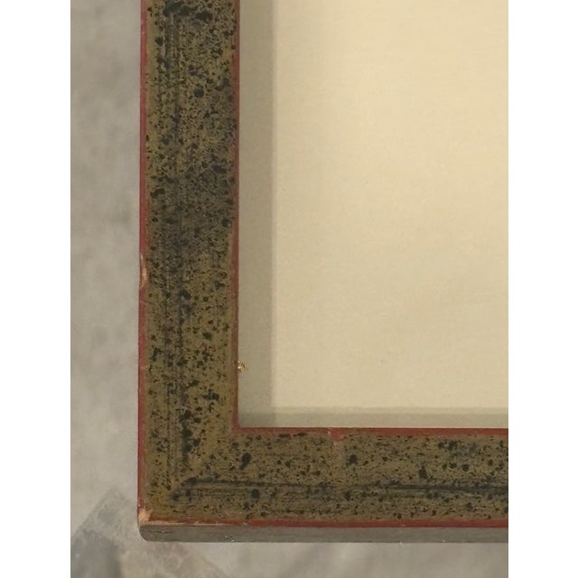 Vintage Signed Modernist Abstract Figurative Pastel Drawing, Framed For Sale - Image 11 of 14