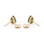 Modern 1.6ct Carved Green Tourmaline Leaf Stud Earrings in 14k Yellow Gold- 2 Pieces For Sale - Image 9 of 14