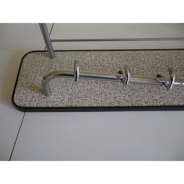 Metal Vintage Wall-Mounted Coat Rack with Six Hooks, 1960s For Sale - Image 7 of 11