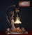 Art Nouveau French Figural Bronze Desk Lamp & Inkstand from Louis Cahuzac, 1920 For Sale - Image 18 of 18