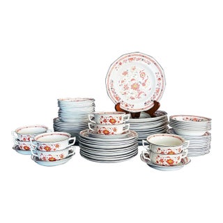 Late 20th Century Very Large Set of Wedgwood Kashmar China and Serving Pieces- 89 Pieces For Sale