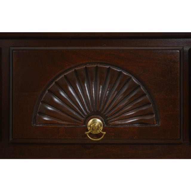 Harden Cherry Queen Anne Style Lowboy W. 4 Drawers For Sale - Image 15 of 18