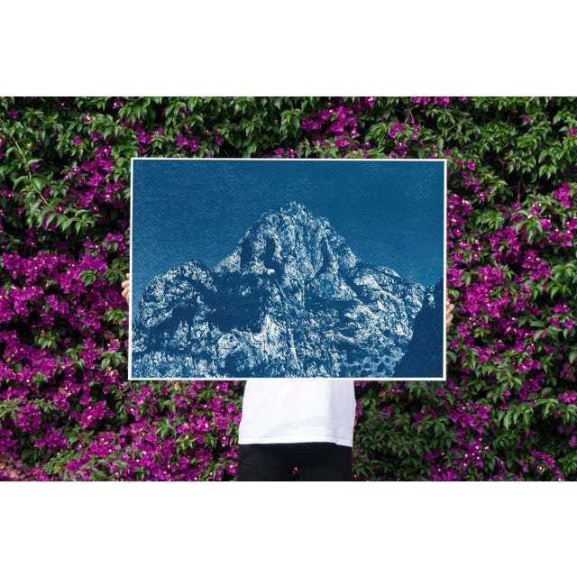 2020s "Yosemite Blue Mountain" Geological Cyanotype on Watercolor Paper by Kind of Cyan For Sale - Image 5 of 13