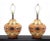 Tan Large Vase Onion Shape Art Pottery Bases Table Lamps - a Pair For Sale - Image 8 of 9