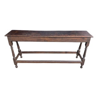 Long Georgian Oak Joint Stool, 1800 For Sale