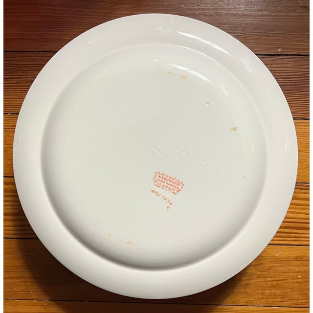 Antique Early 20th Century Wedgwood Creamware Hand Painted Silver Luster Plates - Set of 12 For Sale - Image 9 of 10