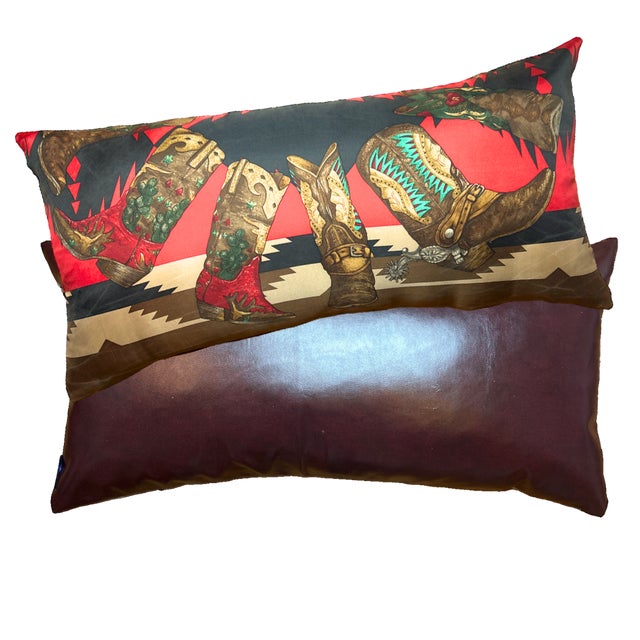 Vintage finds exclusively ours.&nbsp; Our vintage Ralph Lauren silk scarf pillows are sustainably sourced, locally made...