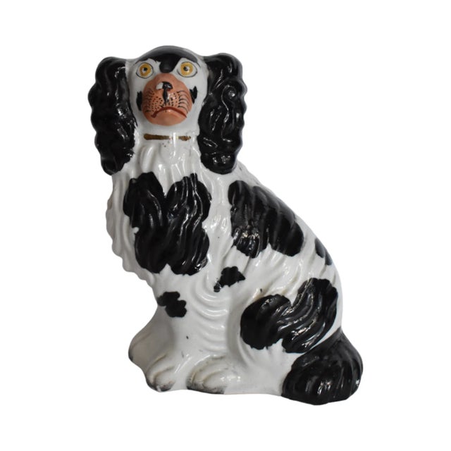 Chester the Black & White Staffordshire Dog and His Portrait by Susannah Carson For Sale In San Francisco - Image 6 of 12