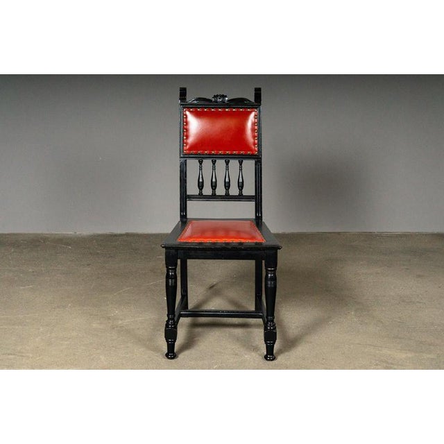 Black Gründerzeit Dining Chairs, Set of 6 For Sale - Image 8 of 18