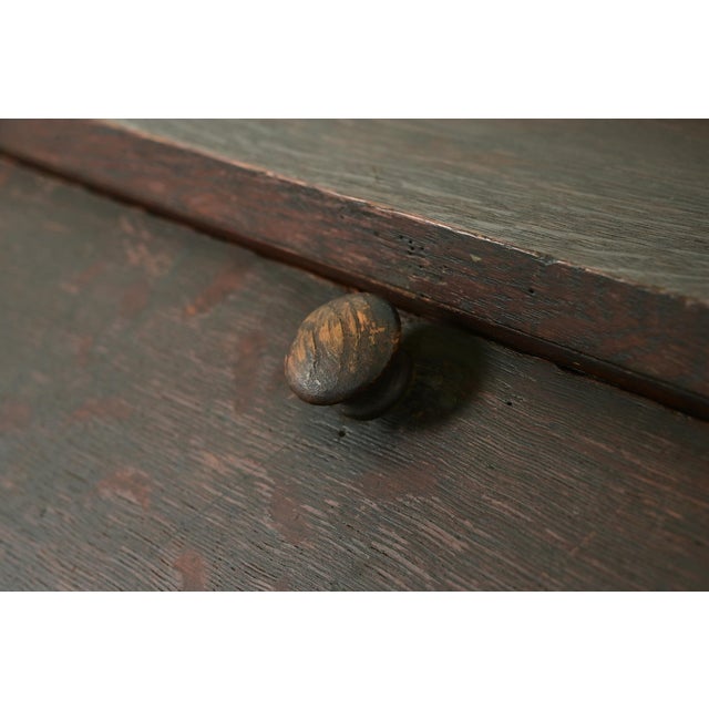 Brown Stickley Brothers Style Antique Mission Oak Arts & Crafts Drop Front Secretary Desk, Circa 1910 For Sale - Image 8 of 14