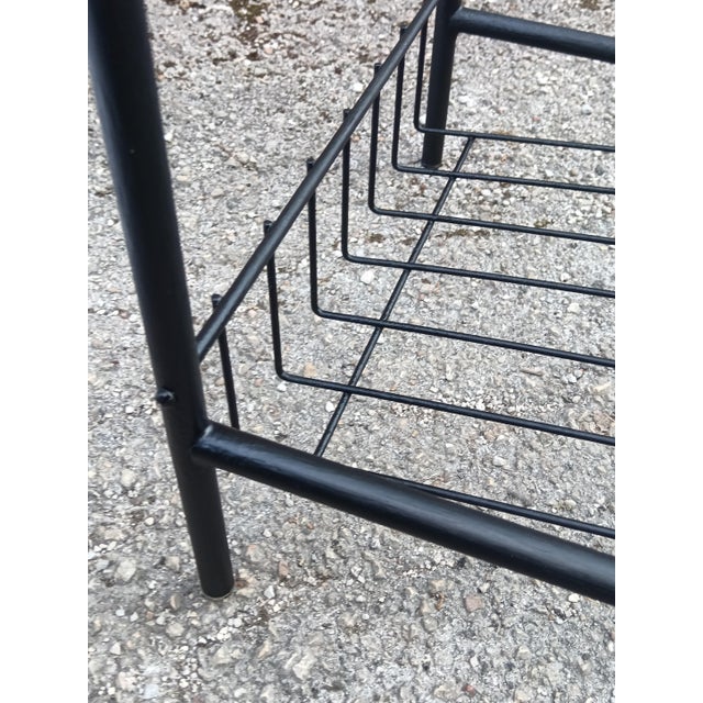 Vintage French Coffee Table with Magazine Rack, 1960 For Sale - Image 7 of 10