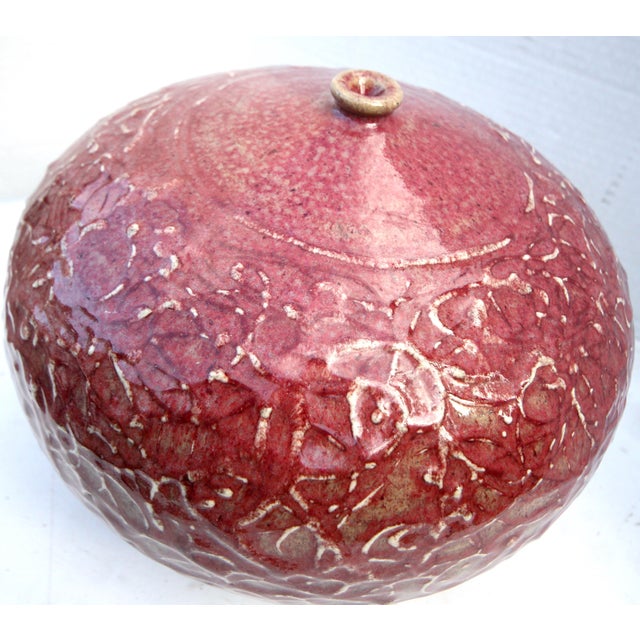 Japanese Tsubo California Otis School-Style Sgraffito Studio Pottery Seed Pot For Sale - Image 18 of 18