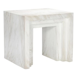 Corey Damen Jenkins for Maitland-Smith Aries End Table Marble For Sale