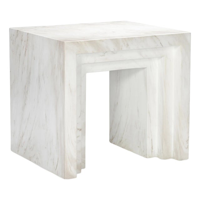Corey Damen Jenkins for Maitland-Smith Aries End Table Marble For Sale