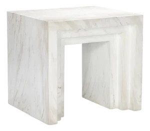 Maitland-Smith Aries End Table Marble