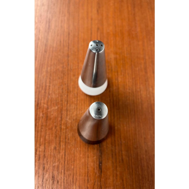 Metal Mid-Century Modern Danish Pepper and Salt Shakers from A&B Lundtofte, 1960s, Set of 2 For Sale - Image 7 of 13