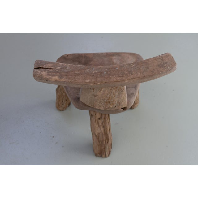 Primitive Elm T Tripod Side Chair, Denmark, 1970s For Sale - Image 10 of 17