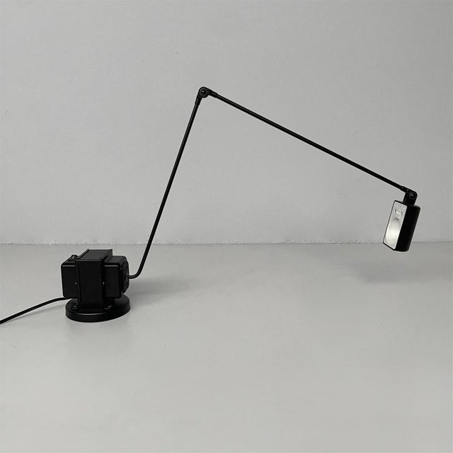 Black Italian Modern Table Lamp Daphine Classic by Tommaso Cimini for Lumina, 1980s For Sale - Image 8 of 15