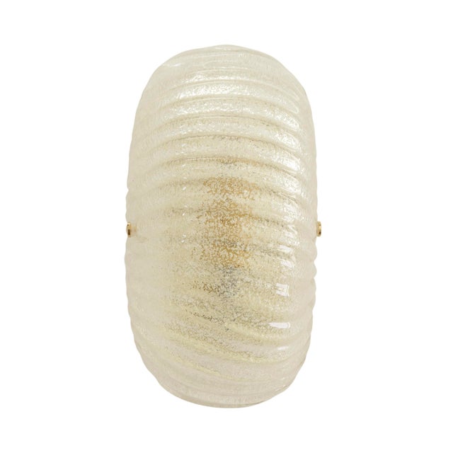 Vintage Italian Wall Light in Murano Glass with Brass Structure, 1990s For Sale - Image 11 of 11