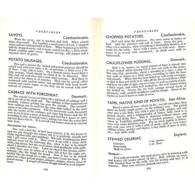 White "Food in the Country Home: 500 Tested Recipes From All the World" 1936 For Sale - Image 8 of 12