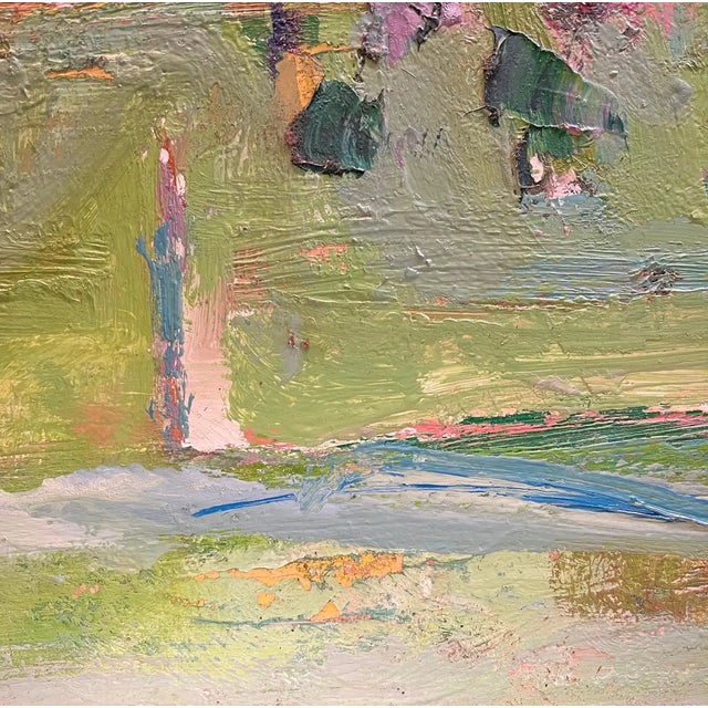 Jean Krille, Landscape 125, Oil on Masonite For Sale - Image 9 of 11
