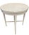 Vintage Hand-Painted French Country Round Accent Table For Sale - Image 4 of 12