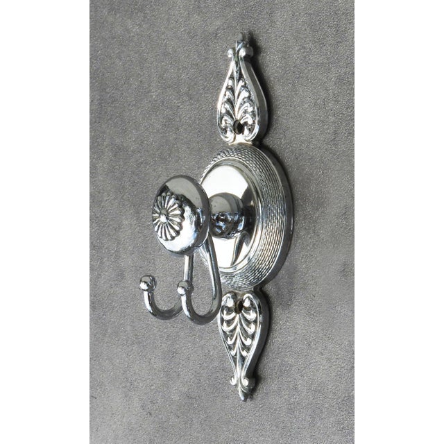 Neoclassical French Chrome Vanity Hook Set, 1970s, Set of 2 For Sale - Image 4 of 7