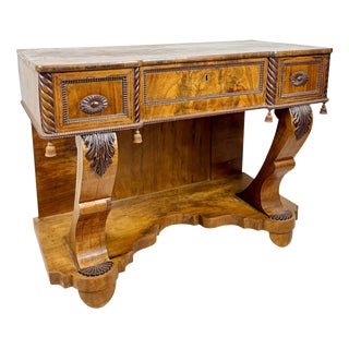 Art Deco Console Table with One Drawer, 1940 For Sale