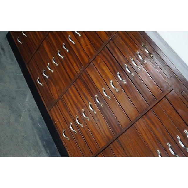 Brown Vintage Dutch Mahogany Watchmakers Cabinet, 1930s For Sale - Image 8 of 18