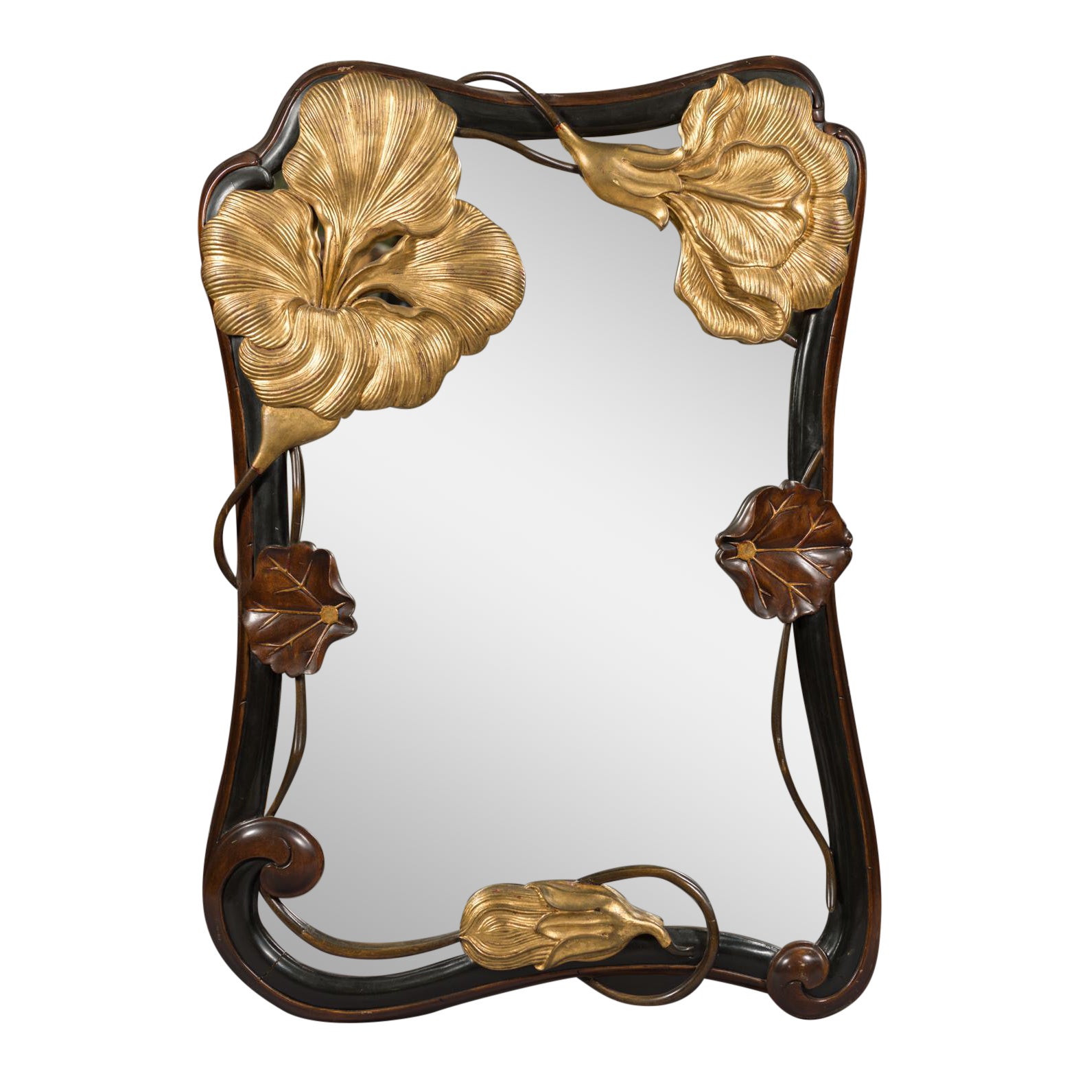 French Art Nouveau Style Wall Mirror, Circa 1930 Chairish