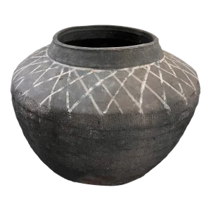 Chinese Banshan Style Unglazed Earthenware Jar