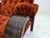 Danish Lounge Chair in Velour and Bent Oak, 1970s For Sale - Image 14 of 18